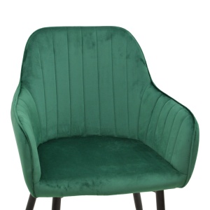 Scaun cu Brate Model Noor, Verde/Negru , 58x58x86 cm - Img 6