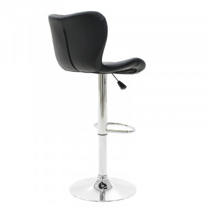 Scaun de bar, inaltime ajustabila, Model Coozy, Negru, 46x47x112 cm - Img 2