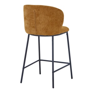 Scaun de bar Karg, maro camel, 49x46x93 cm - Img 2