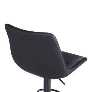 Scaun de bar Libra, negru, 49x55x115 cm - Img 7