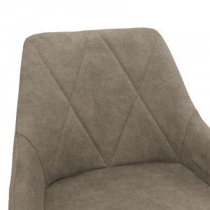 Scaun de bar Model Empower, Gri maroniu/Negru, 49x49x97 cm - Img 5