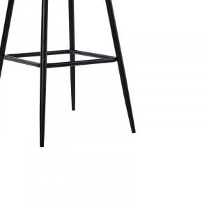 Scaun de bar Model Kace, Natur/Negru, 43x55x102 cm - Img 8