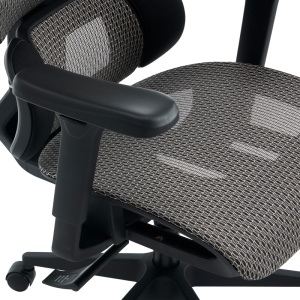 Scaun de birou ErgoFlow, negru/gri, 73x64x112-135 cm - Img 8