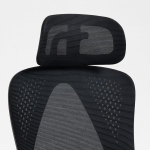 Scaun de birou manager cu suport pentru picioare Titan Premium Quality tesatura de calitate superioara - plasa neagra - Img 8