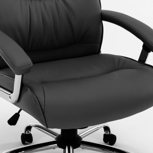 Scaun de birou manager Primrose piele ecologica negru - Img 6