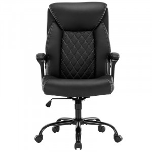 Scaun de birou manager Victory piele ecologica negru - Img 4
