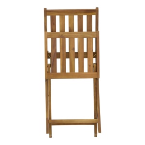 Scaun de exterior, Model Elijie, culoare natural, lemn masiv de salcam, 45x62x90 cm - Img 17