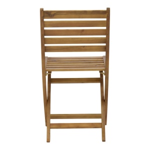 Scaun de exterior, Model Fatel, culoare natural, lemn masiv de salcam, 40x53x82 cm - Img 13