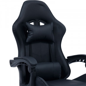 Scaun de gaming William piele ecologica negru - Img 5