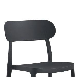 Scaun de Gradina Amvroan, gri antracit, 51x49x79.5 cm - Img 3