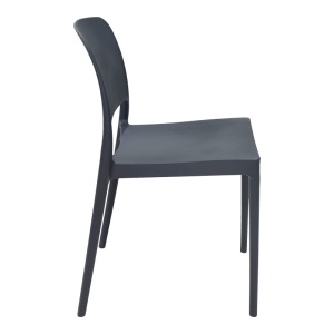 Scaun de Gradina Fenxy, negru, 38x42x77 cm - Img 3