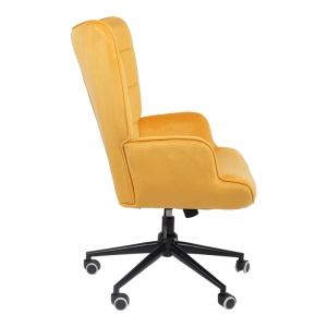 Scaun directorial Lobima, galben, 68x71x105-112 cm - Img 3