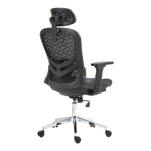 Scaun directorial Mergi, negru, 62x63x110-120 cm - Img 3
