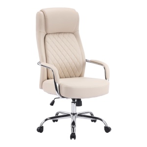 Scaun directorial Rianda, bej, 70x64x116 - 124 cm