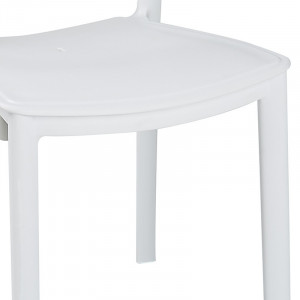 Scaun exterior Ignite plastic culoare alba - Img 3