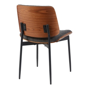 Scaun Kathy, gri/nuc, 51x58x81 cm - Img 2