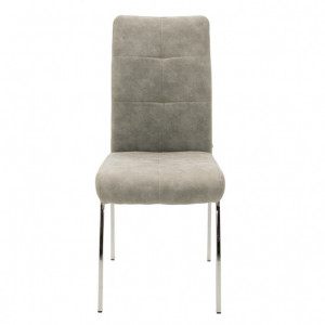 Scaun Model Ariadne, Gri/Crom, 43x63x96 cm - Img 3