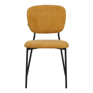Scaun Model Cathair, Galben/Negru, 48x53x82 cm - Img 4