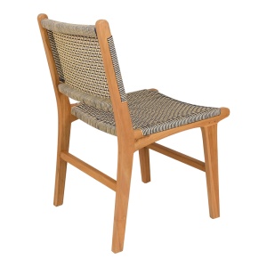 Scaun Model Darien, Natur/Negru/Crem, 52x62x86 cm - Img 2