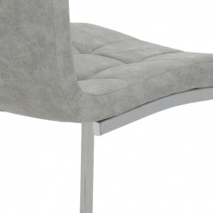 Scaun Model Darrell, Gri antichizat, 42x49x106 cm - Img 7