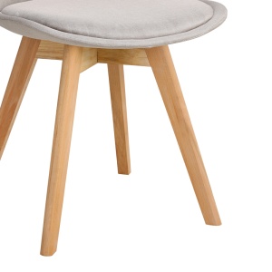 Scaun Model Gaston, Bej/Natur, 48x55x83 cm - Img 6