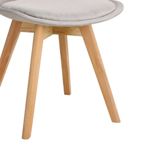 Scaun Model Gaston, Bej/Natur, 48x55x83 cm - Img 6