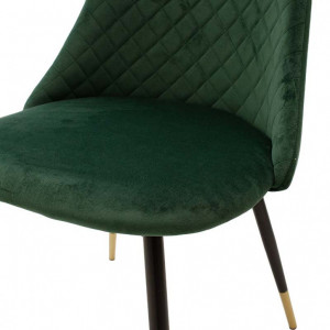 Scaun Model Giselle, Verde/Negru, 51x52x82 cm - Img 7