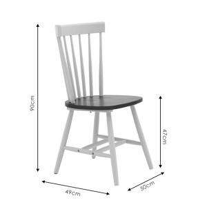 Scaun Model Larus, Gri, 50x49x90 cm - Img 7