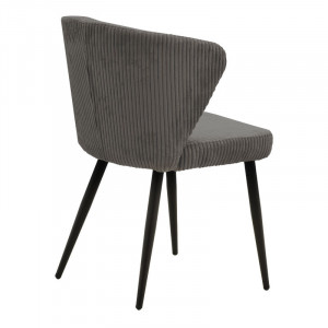 Scaun Model Mattia, Antracit/Negru, 55x53x80 cm - Img 2