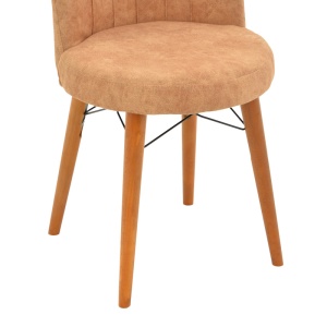 Scaun Model Nevis, Maro/Nuc/Negru, 47x50x91 cm - Img 6