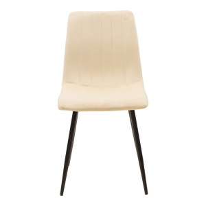 Scaun Model Noor, Bej/Negru , 44x53x86 cm - Img 4