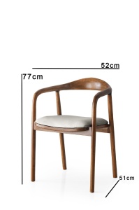 Scaun Model PA-27, Natural - Img 3