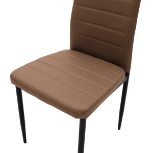 Scaun Model Parker, Cappuccino/Negru, 42x48x98 cm - Img 6