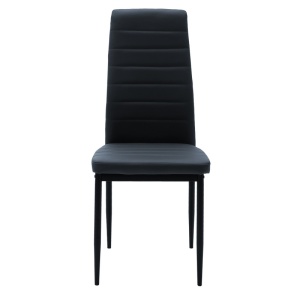 Scaun Model Parker, Gri inchis/Negru, 42x48x98 cm - Img 4
