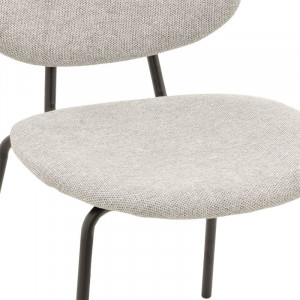 Scaun Model Pietro, Gri deschis/Negru, 50x53x83 cm - Img 5