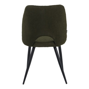 Scaun Model Renish, Verde inchis/Negru, 49x67x91 cm - Img 5