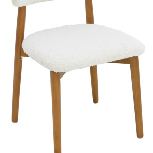 Scaun Model Ubene, Nuc/Alb, 51x56x79 cm - Img 7