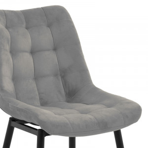 Scaun Model Vittorio, Antracit/Negru, 46x62x80 cm - Img 7