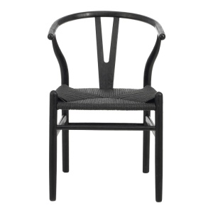 Scaun Model Wishbone, Negru, 60x51x80 cm - Img 3