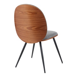 Scaun Nerezy, gri/negru, 57.5x48x88 cm - Img 2