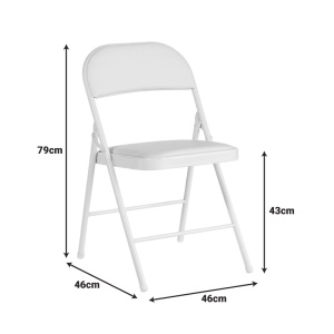 Scaun pliabil Niro, alb, 46x46x79 cm - Img 8