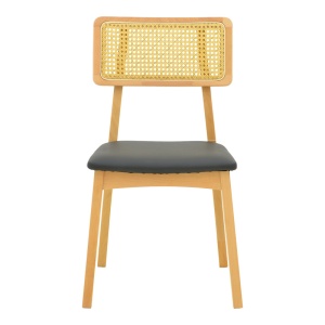 Scaun Renna, natural/negru, 48x52x79 cm - Img 5