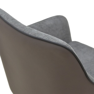 Scaun Rotativ Model Debra, Gri/Negru , 60x64x83 cm - Img 8