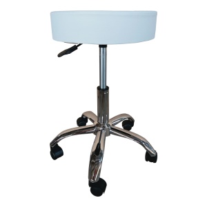 Scaun rotativ Tebere, alb, 35x46-59 cm - Img 3