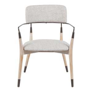 Scaun Sentana, bej/maro, 56.5x56x79 cm - Img 4