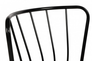 Set 2 scaune Model Star, Negru, 43x42x82 cm - Img 5