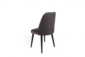 Set 2 scaune Model Tutku-301, Antracit/Negru, 50x49x90 cm - Img 3
