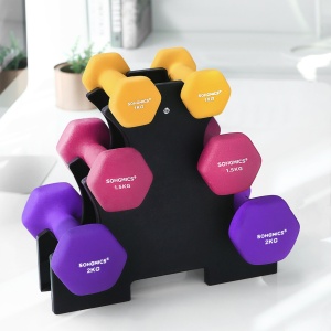 Set 6 gantere Songmics Negru 30x27x11 cm - Img 4