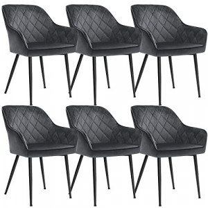 Set 6 Scaune Model Reyes, Gri, 62.65x60x85 cm - Img 2