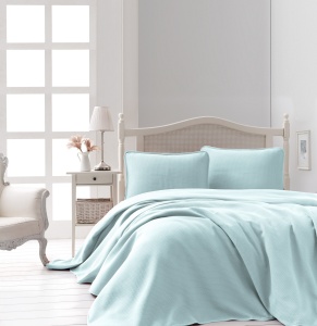 Set Cuvertura Pique Model Liv Mint